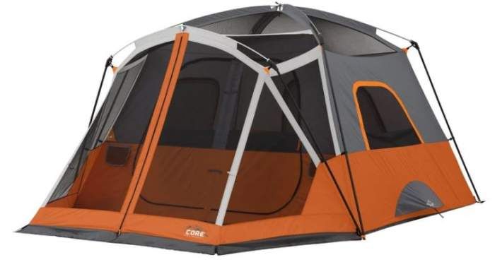 CORE 12 Person Extra Large Straight Wall Cabin Tent