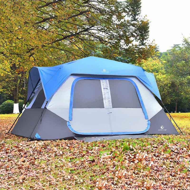 ALPHA CAMP 10-12 Person Family Camping Tent with Screen Room Cabin Tent