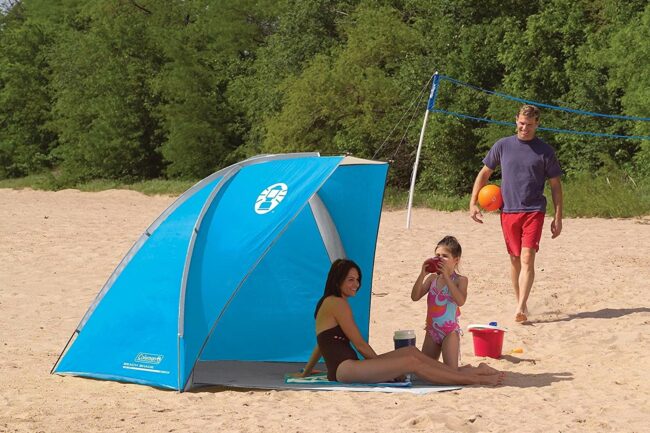 Easthills Instant Beach Tent with Extendable Zippered Porch