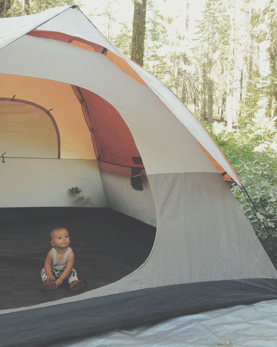 how to camp with a baby