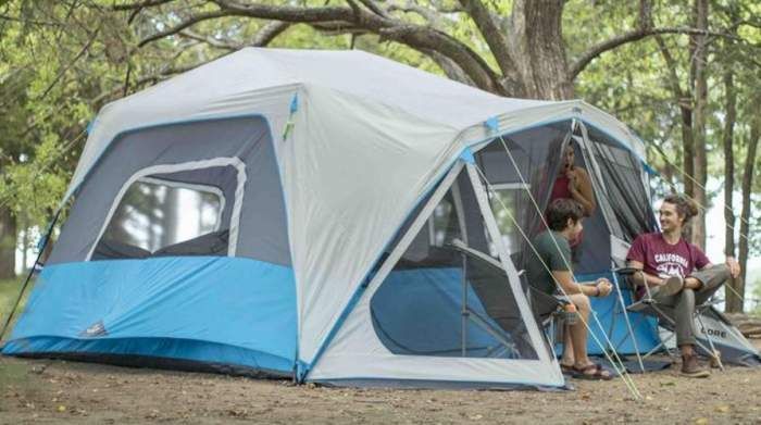 Core 9 Person Instant Cabin Tent with screen room