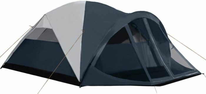 Pacific Pass 6 Person Family Dome Tent with Screen Room