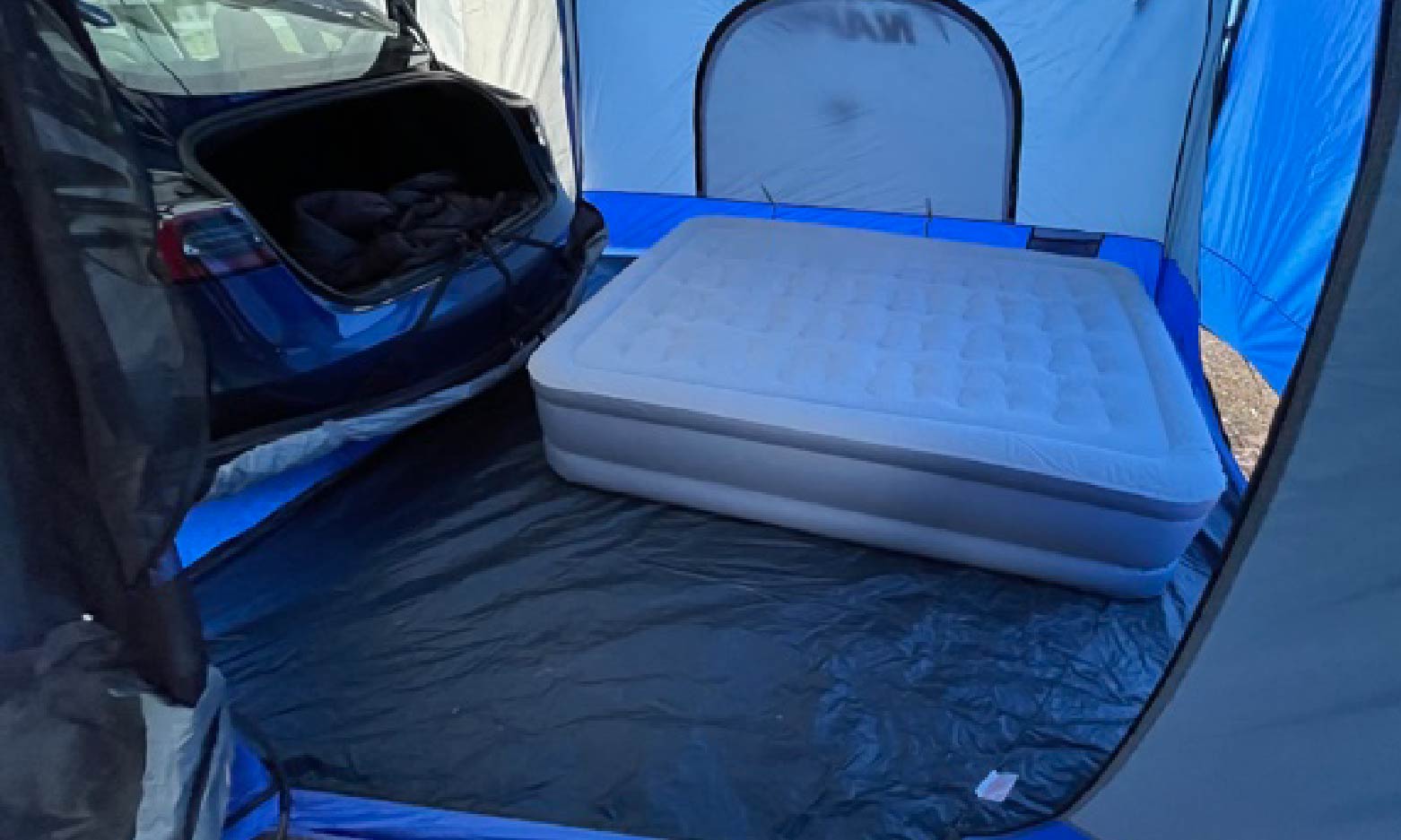 Tesla Model 3 Tent Camping
