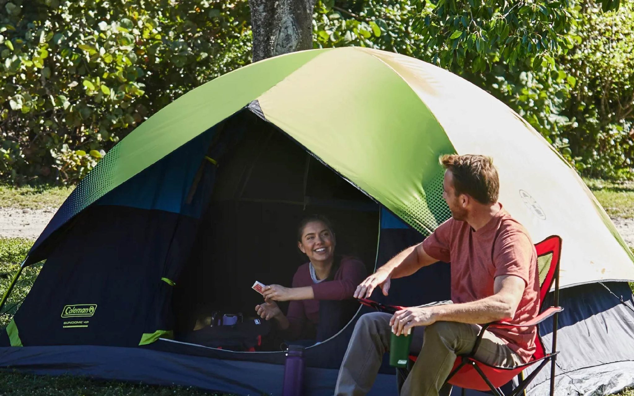 How To Setup Coleman Sundome 4 Person Tent My Traveling Tents 8759